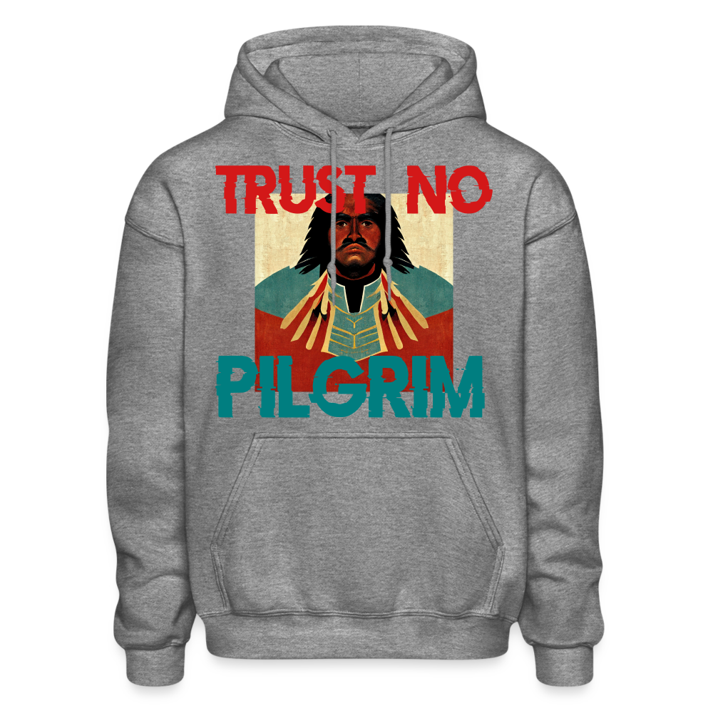 Trust No Pilgrim Heavy Blend Adult Hoodie - graphite heather