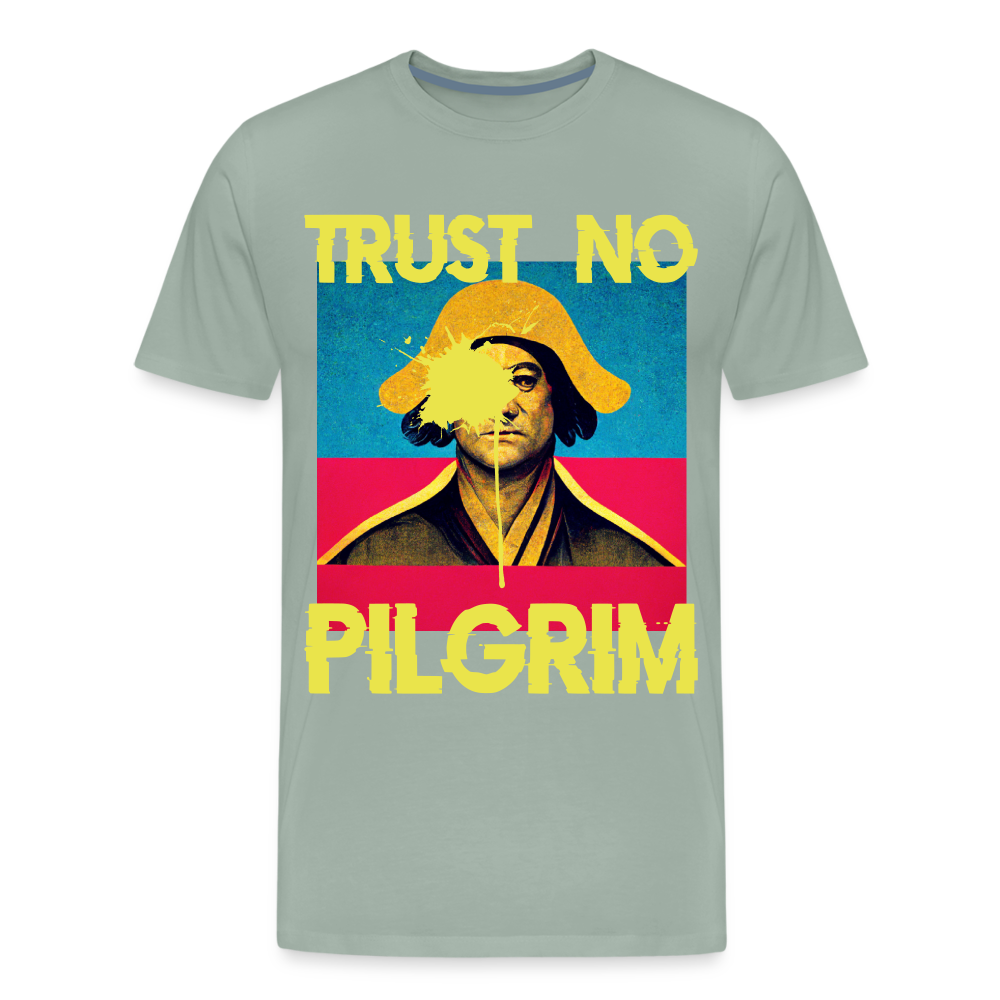Trust No Pilgrim (Alt) 2 Premium T-Shirt - steel green