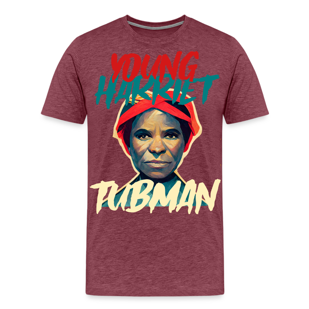 Young Harriet Tubman Premium T-Shirt - heather burgundy