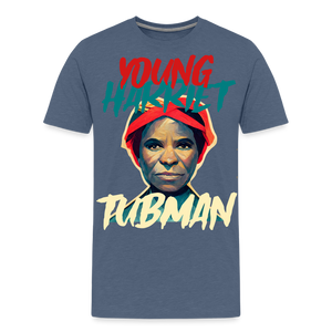 Young Harriet Tubman Premium T-Shirt - heather blue