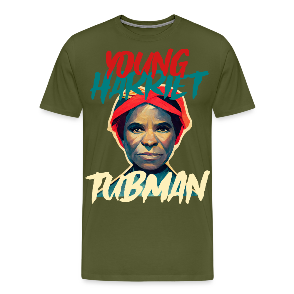 Young Harriet Tubman Premium T-Shirt - olive green