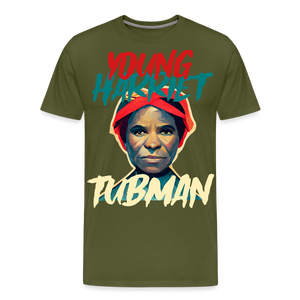 Young Harriet Tubman Premium T-Shirt - olive green