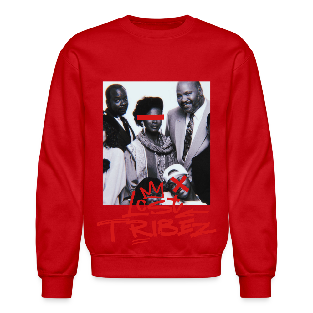 Black Viv (alt) Crewneck Sweatshirt - red