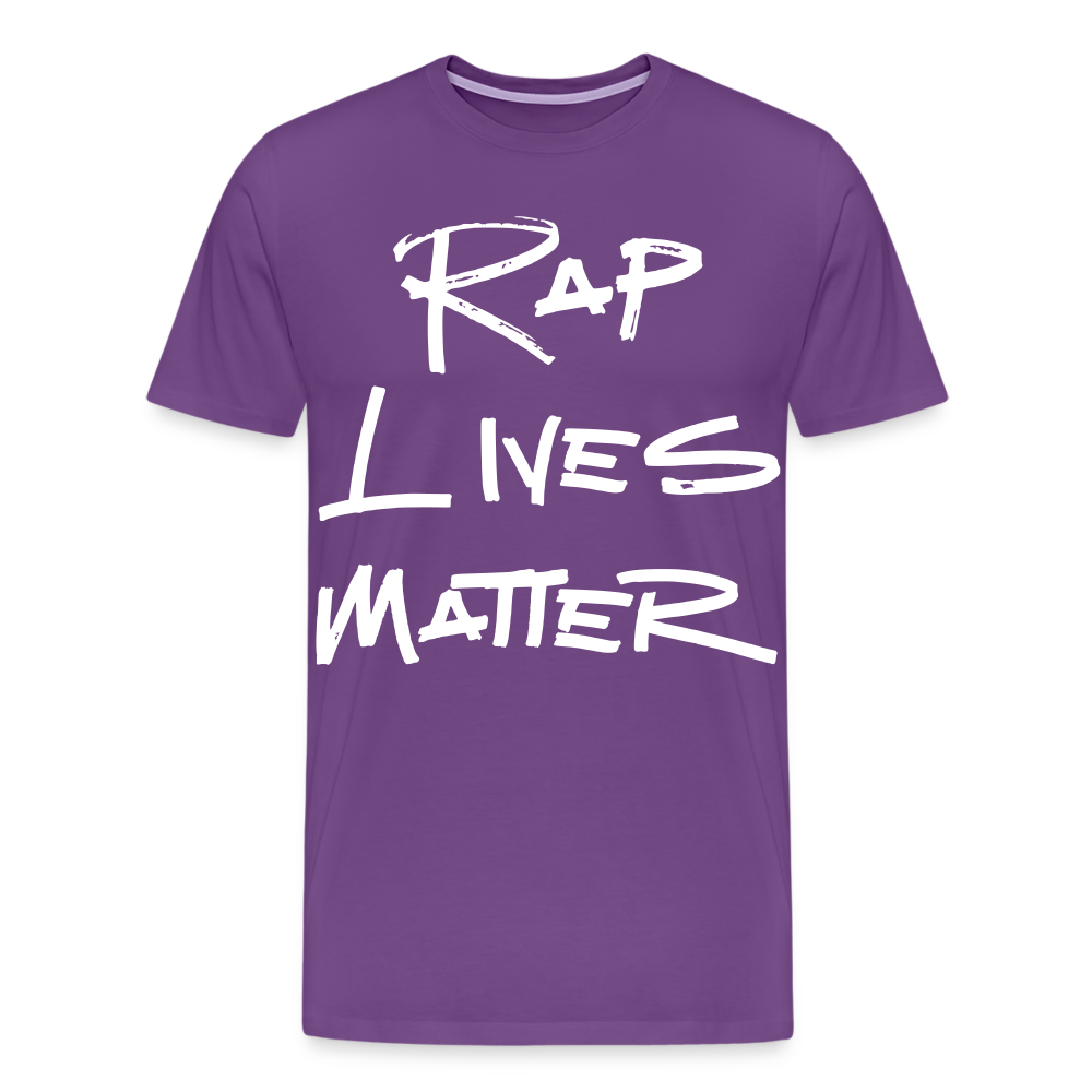 Rap Lives Matter Premium T-Shirt - purple