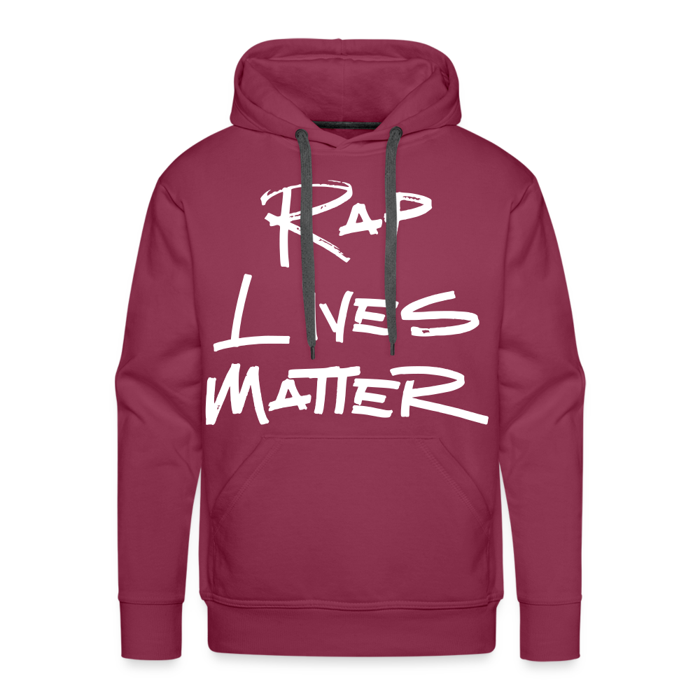 Rap Lives Matter Premium Hoodie - burgundy