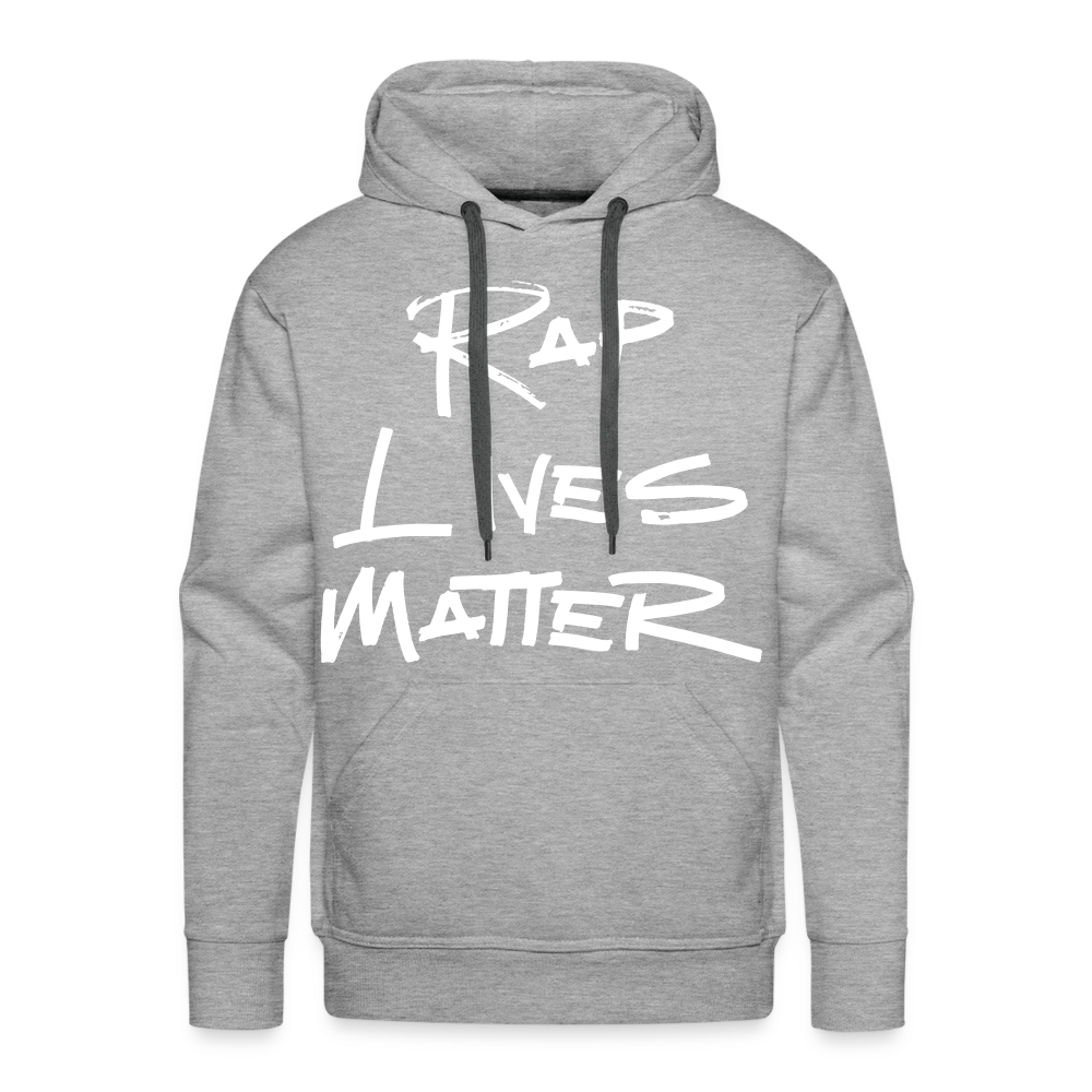Rap Lives Matter Premium Hoodie - heather grey