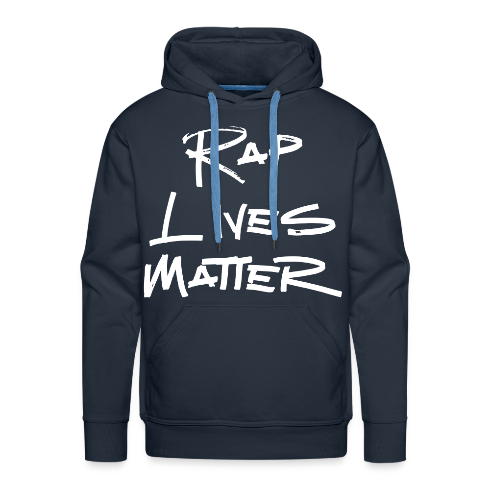 Rap Lives Matter Premium Hoodie - navy