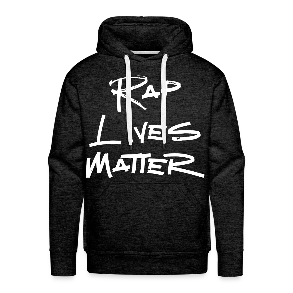 Rap Lives Matter Premium Hoodie - charcoal grey