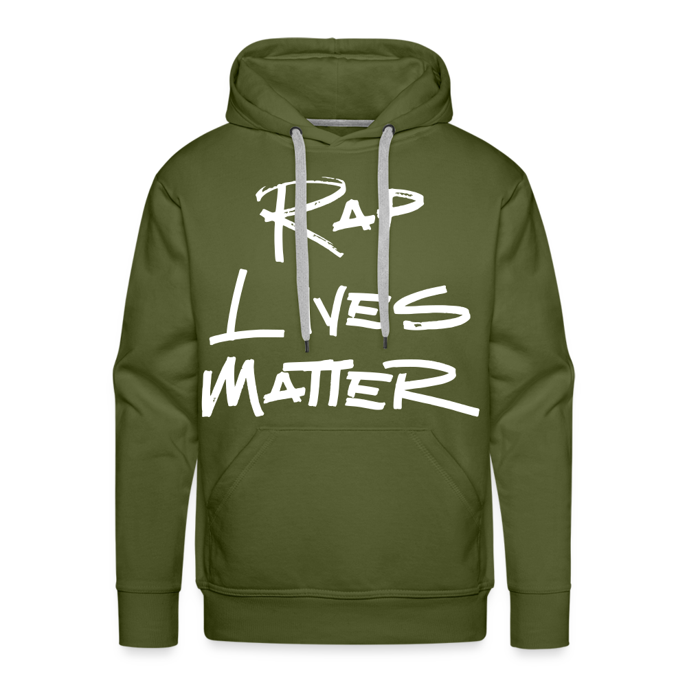 Rap Lives Matter Premium Hoodie - olive green